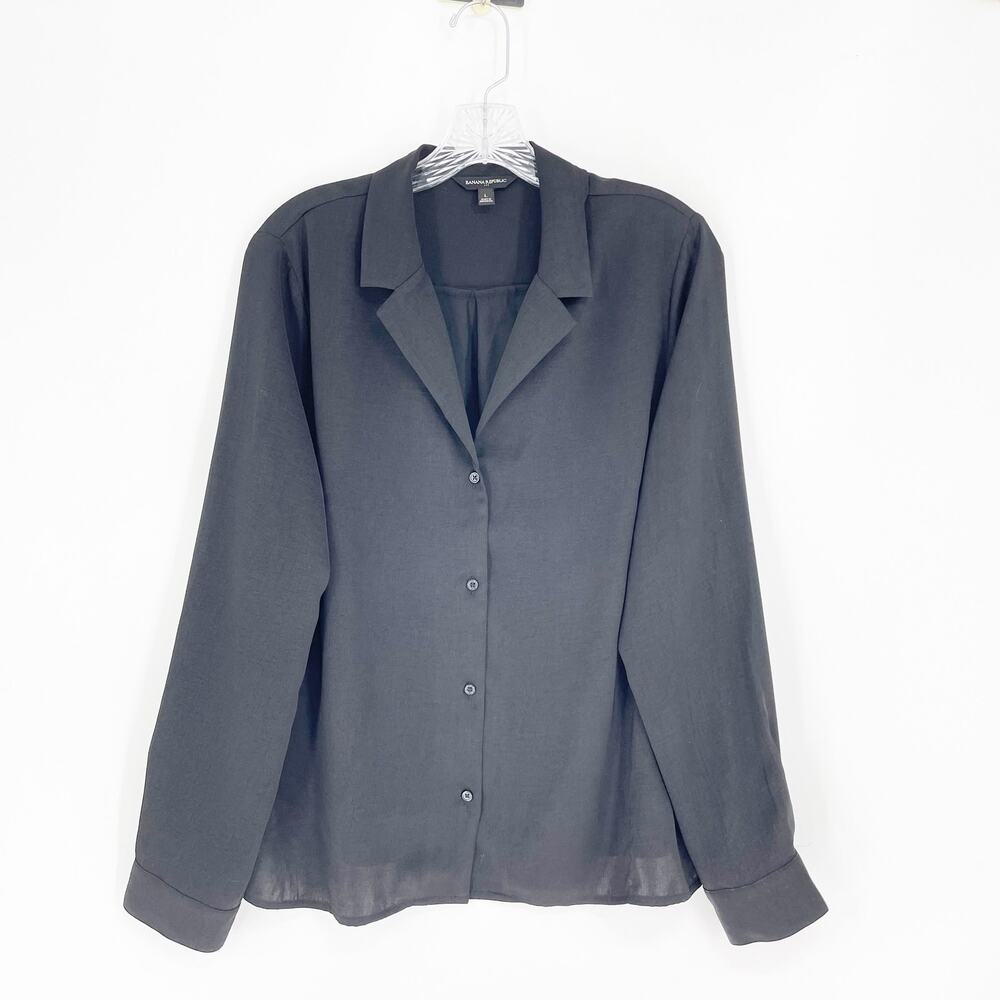 Banana Republic Long Sleeve Button-Up Top Size Large